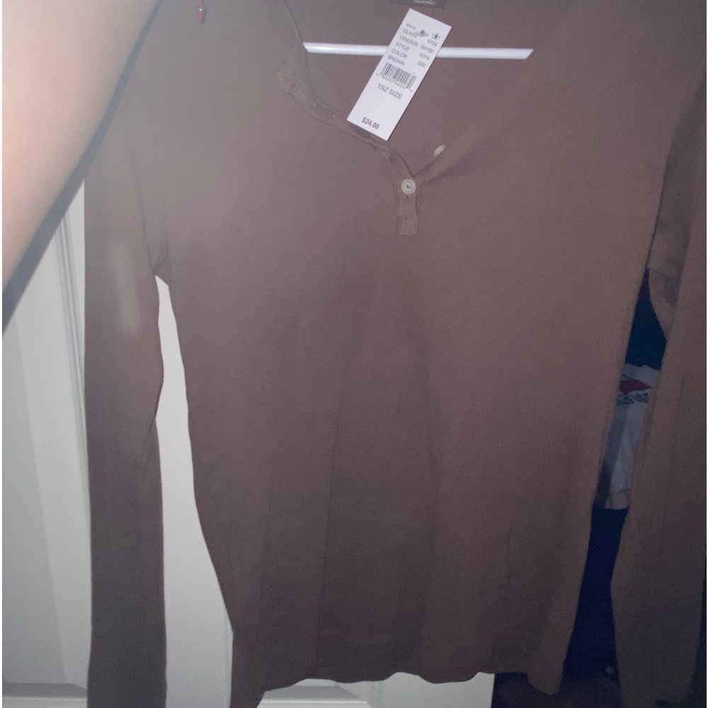Pacsun brown long sleeve